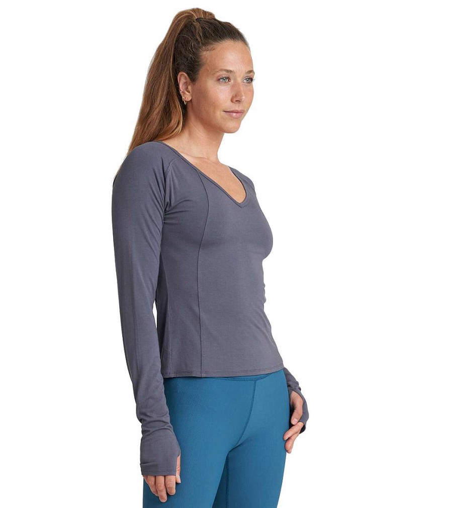 Clothing Thrive Societe Yoga Tops | Exposed Seam Long Sleeve