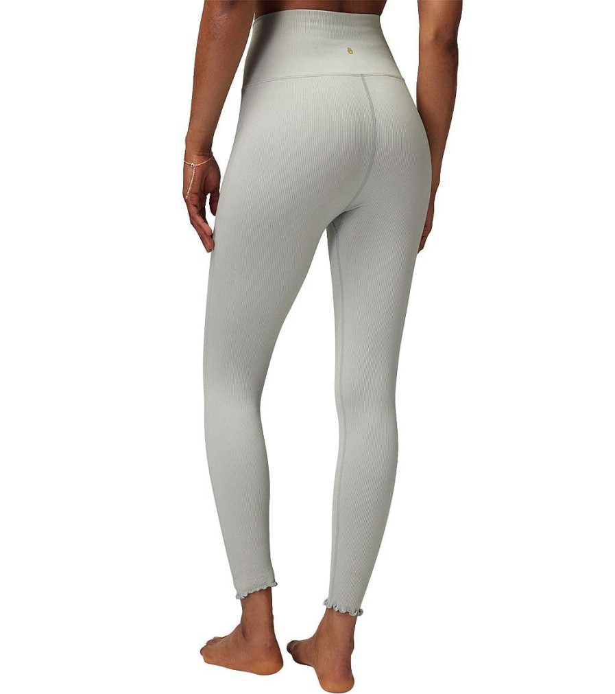 Clothing Spiritual Gangster Yoga Leggings | Love Sculpt Seamless 7/8 Ruffle Legging Sage