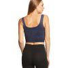 Clothing NUX Yoga Tops | Be Free Mineral Wash Seamless Yoga Crop Top Black Wash