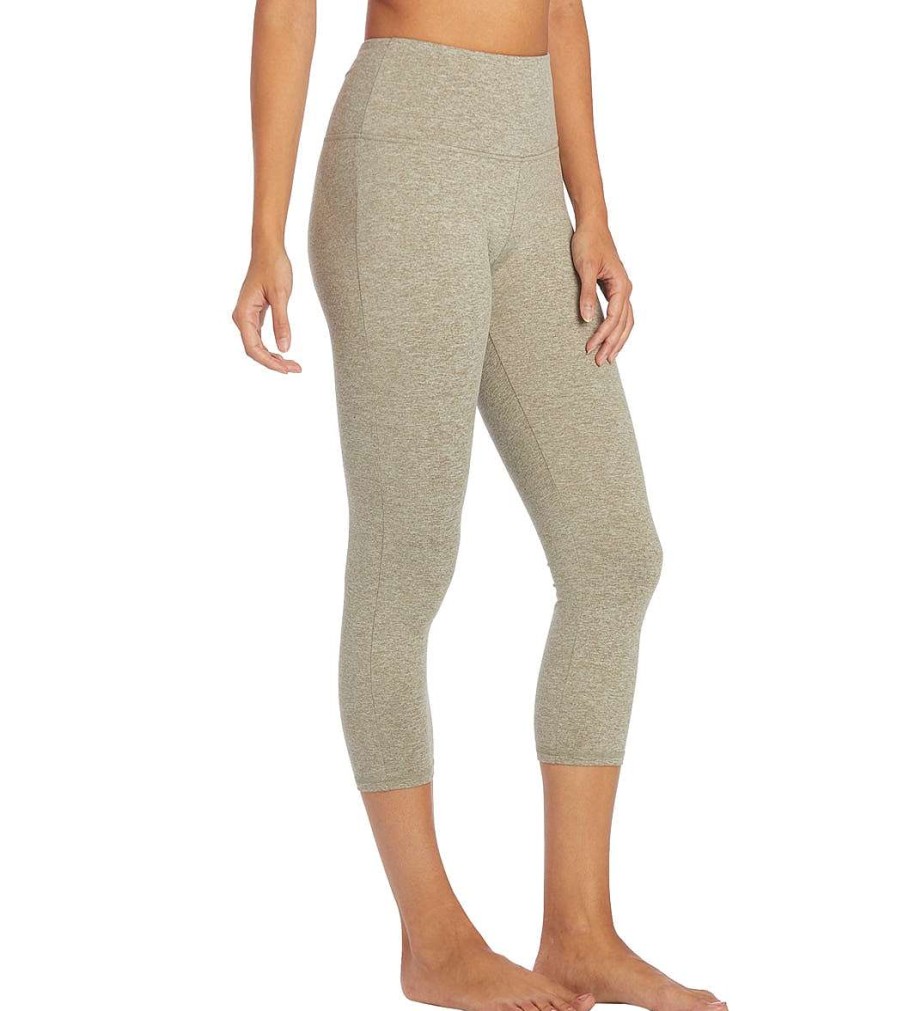 Clothing Zobha Yoga Leggings | Heather 22" Capri Heather Vetiver