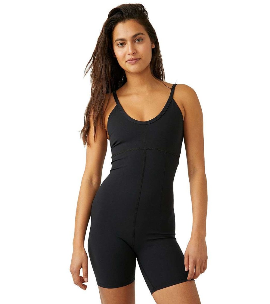 Clothing Free People Yoga Leotards & Jumpsuits | All Star Runsie Black