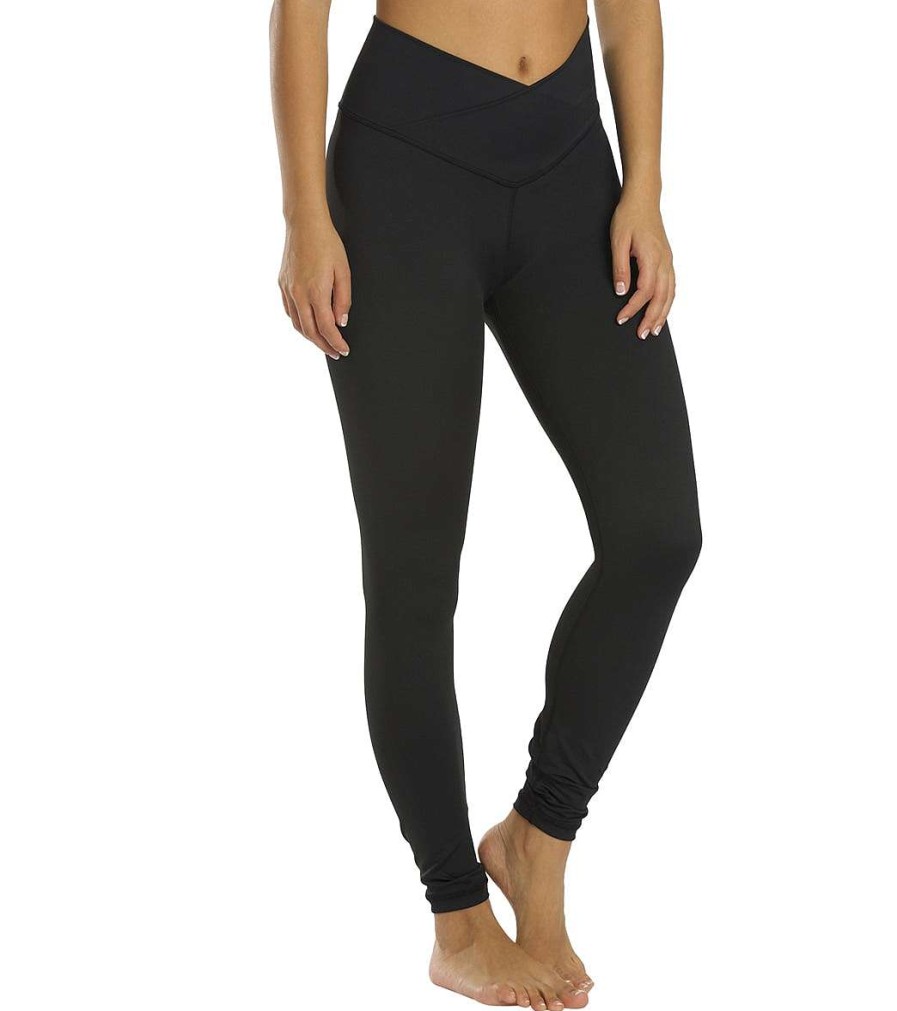 Clothing All Fenix Yoga Leggings | Luna V-Waist 7/8 Yoga Leggings Olive Green