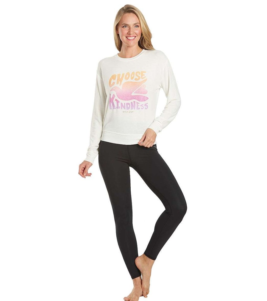 Clothing Spiritual Gangster Yoga Jackets & Sweatshirts | Kindness Crew Neck Savasana Stone