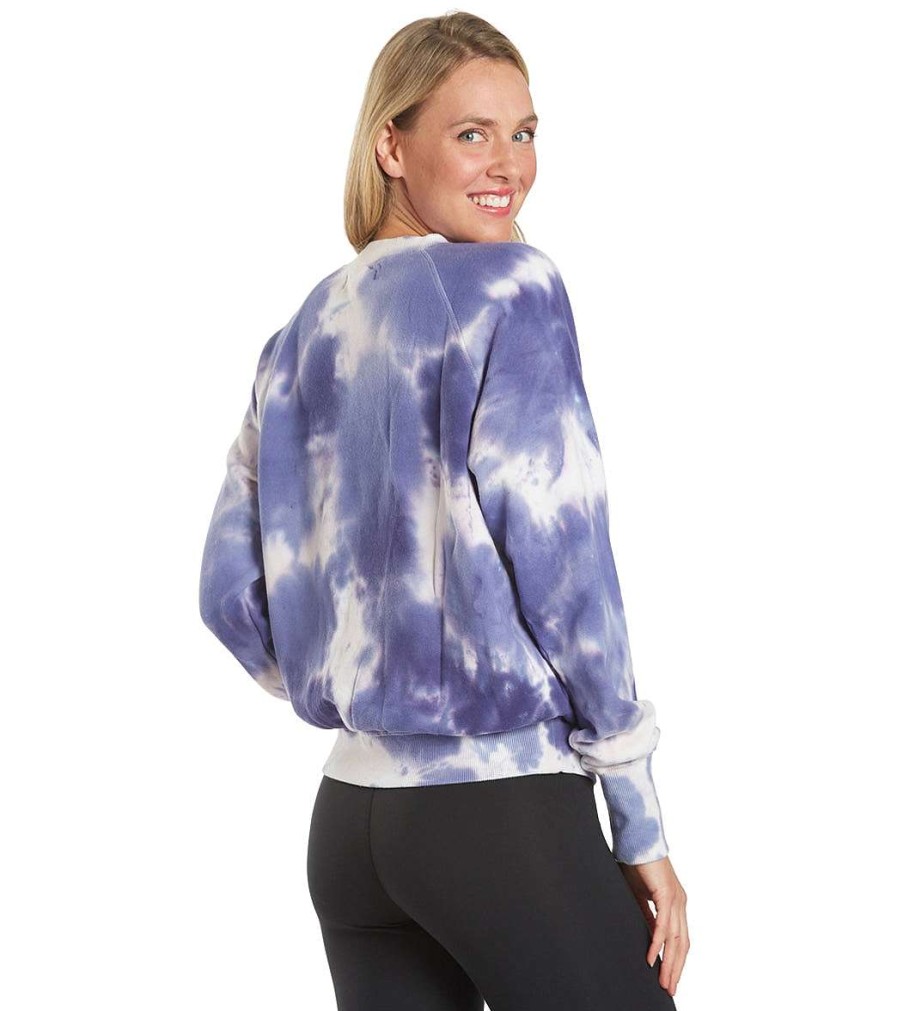 Clothing Spiritual Gangster Yoga Jackets & Sweatshirts | Wildflower Bridget Raglan Pullover Wildflower Tie Dye