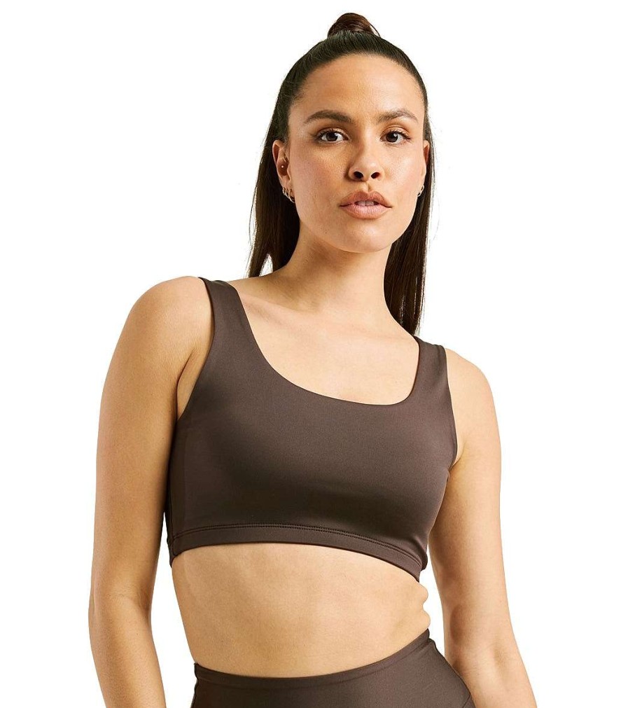 Clothing Year of Ours Yoga Sports Bras | Recycled Yos Go To Bra Dark Oak