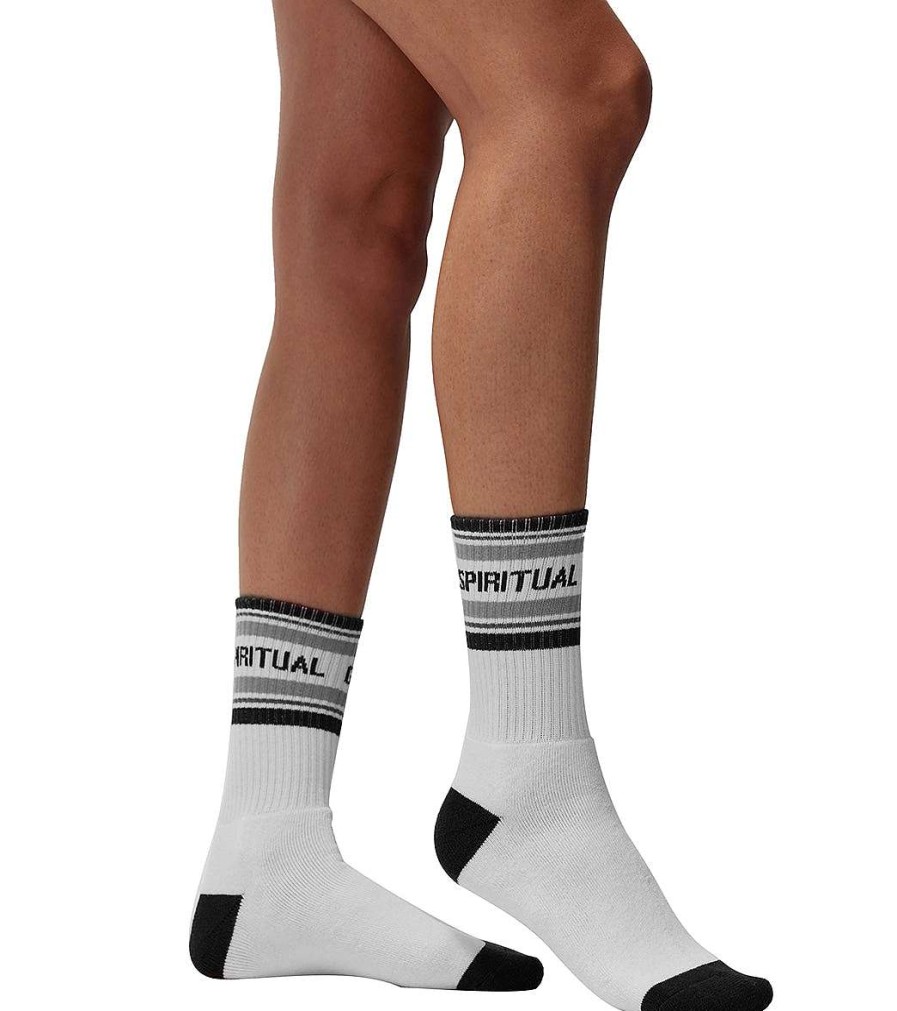 Accessories Spiritual Gangster | Crew Sock Pure White