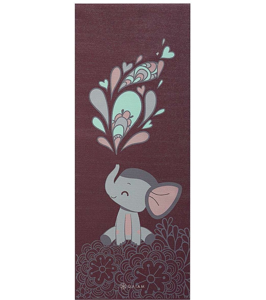 Yoga Mats & Props Gaiam | Ears Kids Yoga Mat 3Mm Elephant Ears