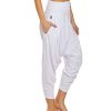 Clothing Buddha Pants Yoga Pants | San Fran Organic Bamboo Harem Pants White