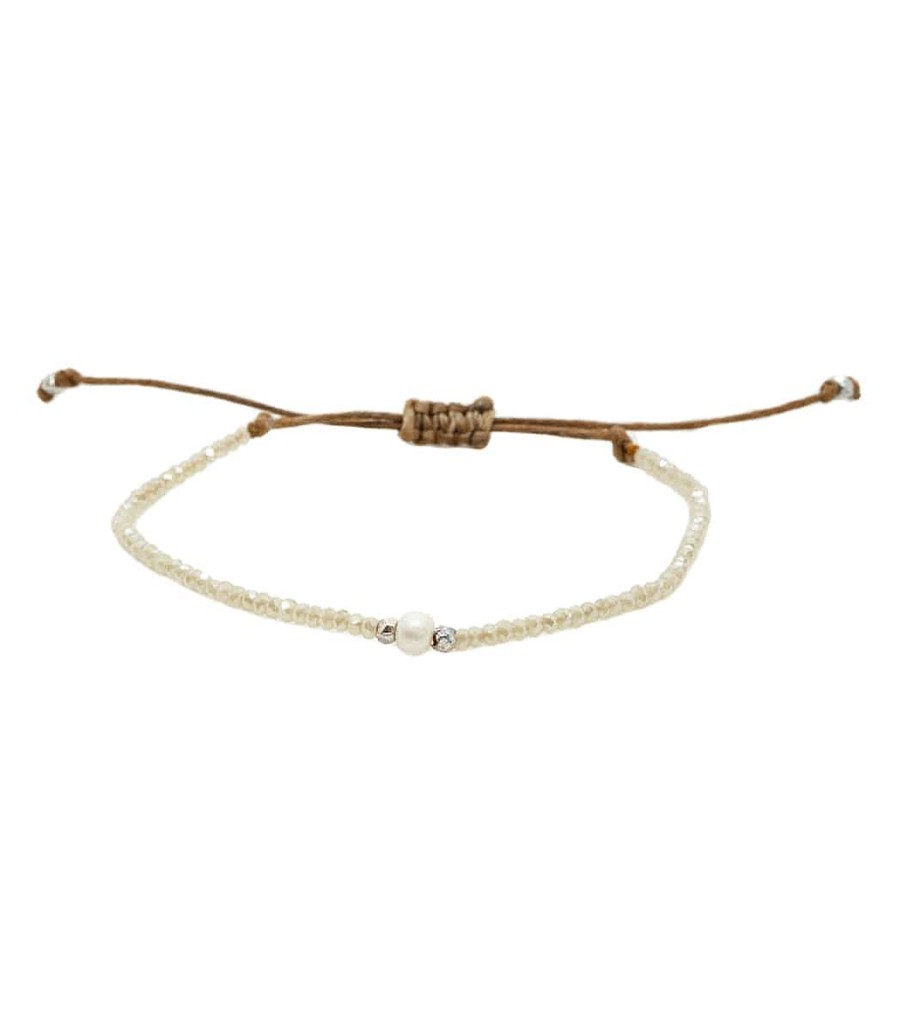 Accessories Lotus and Luna | Self Love Pearl Goddess Bracelet White