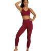 Clothing Spiritual Gangster Yoga Sports Bras | Selene Seamless Triangle Rib Bra Ruby