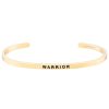 Accessories Mantraband | Warrior Bracelet Yellow Gold