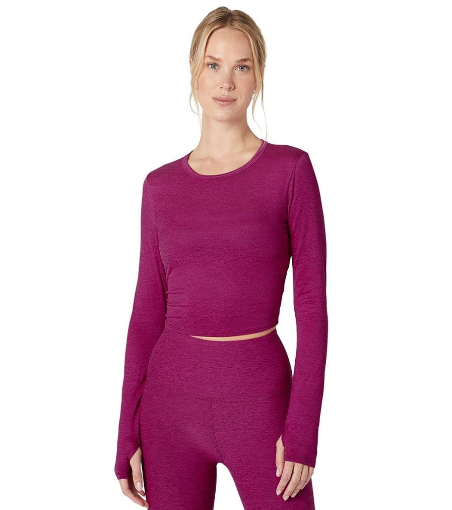 Clothing Beyond Yoga Yoga Jackets & Sweatshirts | Featherweight Sunrise Cropped Pullover