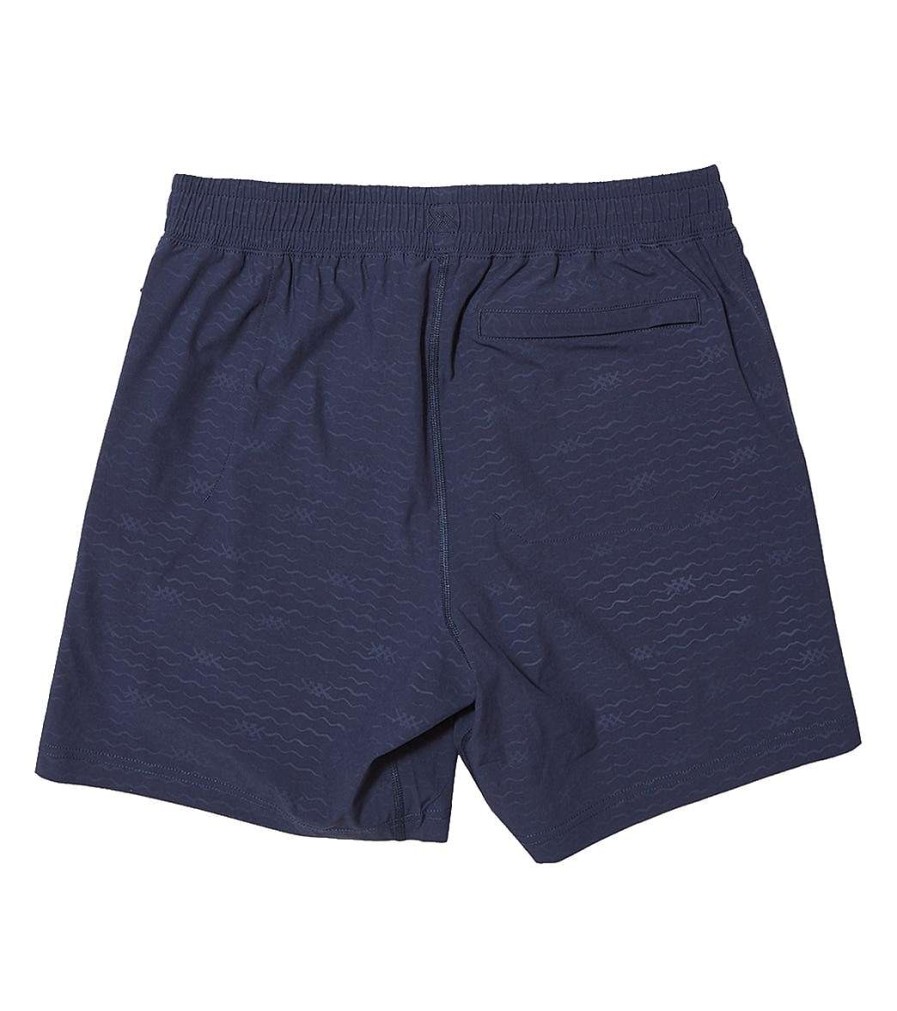 Clothing Rhone Men'S Yoga Shorts | Men'S 7 Mako Shorts Unlined Navy Embossed