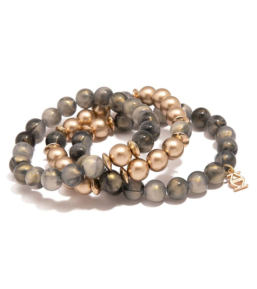 Accessories Zenzii | Iridescent Beaded Stretch Bracelet