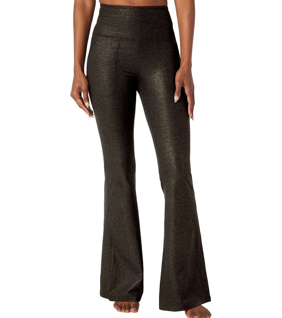 Clothing Beyond Yoga Yoga Pants | Softshine All Day Flare Pants Stardust Foil