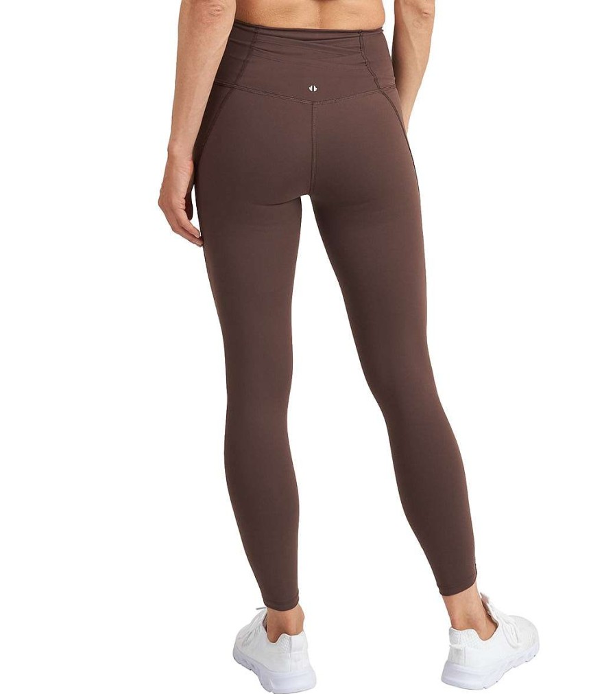 Clothing Thrive Societe Yoga Leggings | Overlap Pocket 7/8 Legging Fudge