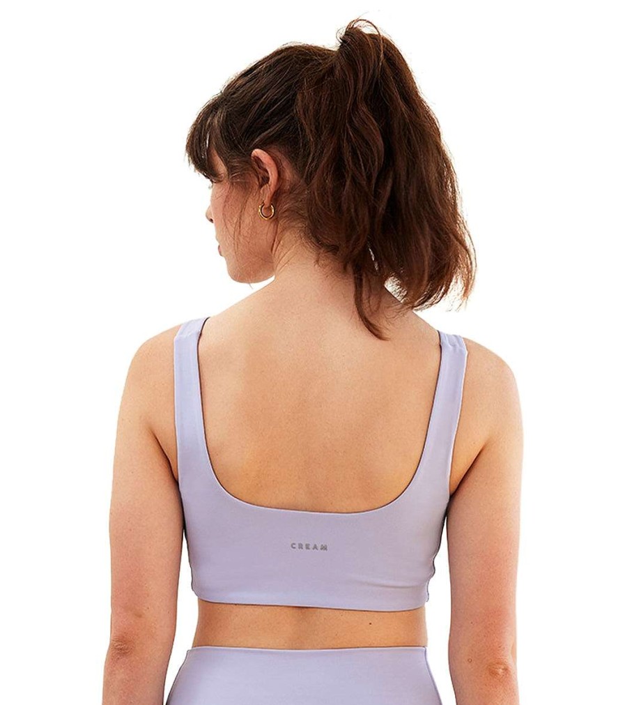 Clothing Cream Yoga Yoga Sports Bras | Paris Bra Top Lavender