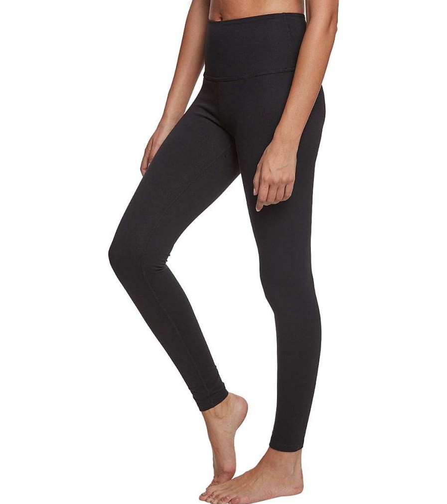 Clothing Beyond Yoga Yoga Leggings | Supplex Caught In The Midi High Waisted Leggings Jet Black