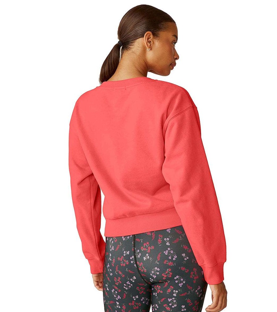 Clothing Beyond Yoga Yoga Jackets & Sweatshirts | On The Go Pullover Red Ash