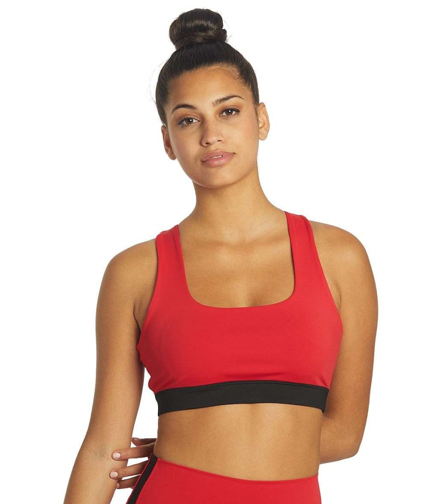 Clothing Splits 59 Yoga Sports Bras | Dream Techflex Bra Pirate Red/Black