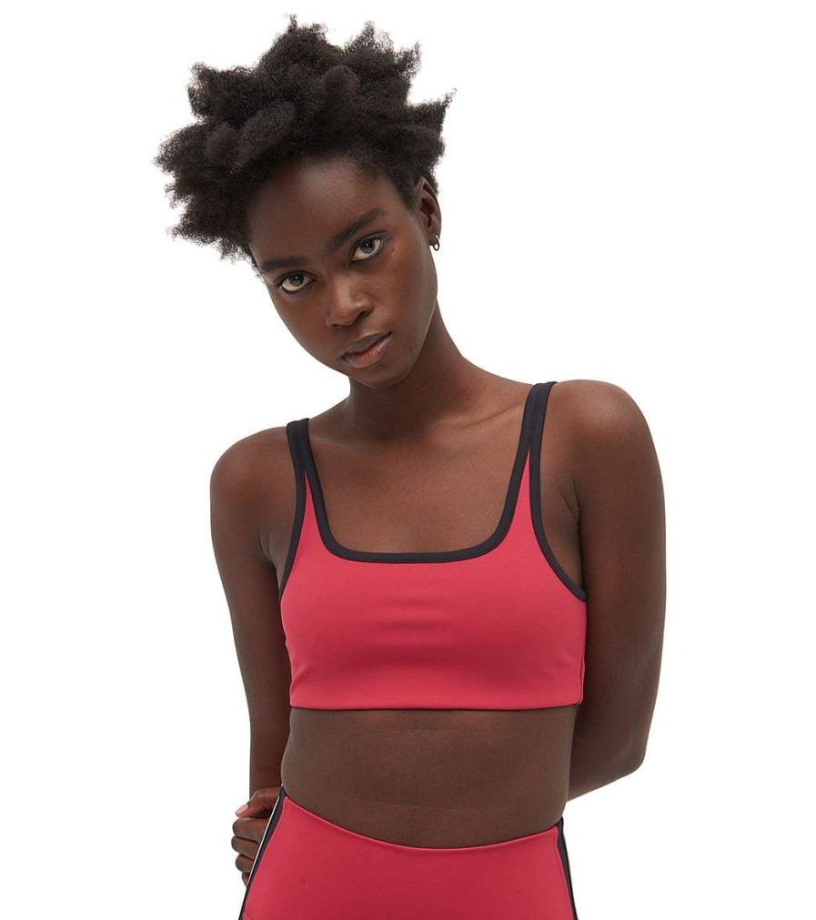 Clothing Splits 59 Yoga Sports Bras | Cait Recycled Techflex Bra Lychee/Black