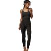 Clothing Spiritual Gangster Yoga Leotards & Jumpsuits | Flaunt Dream Tech Eco Jersey 7/8 Bodysuit Black