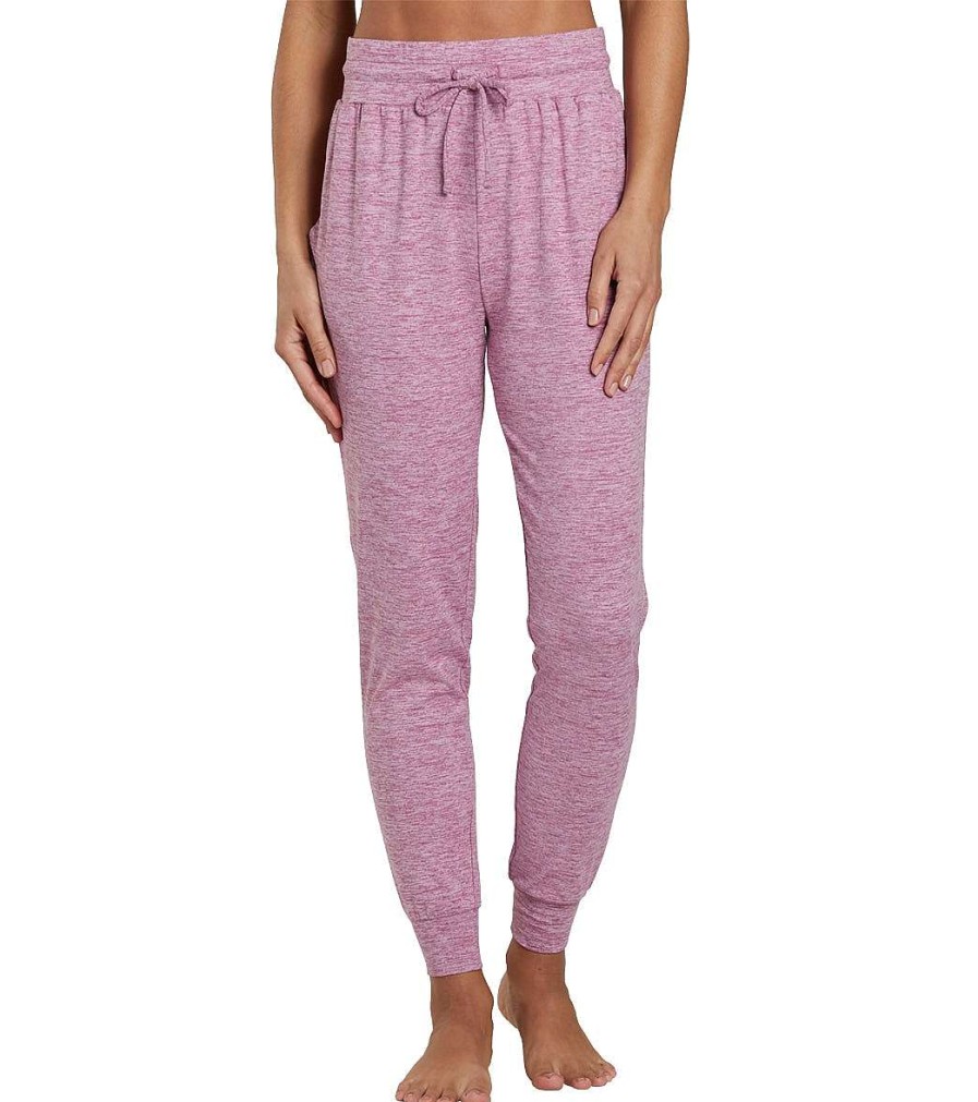 Clothing Tavi Yoga Pants | Brushed Knit Hw Jogger Berry Space Dye