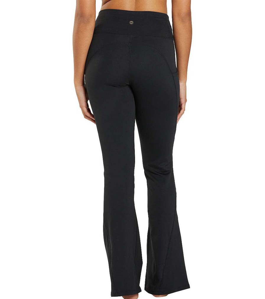 Clothing Marika Balance Collection Yoga Pants | Gemma Pocket Flared Pant Black