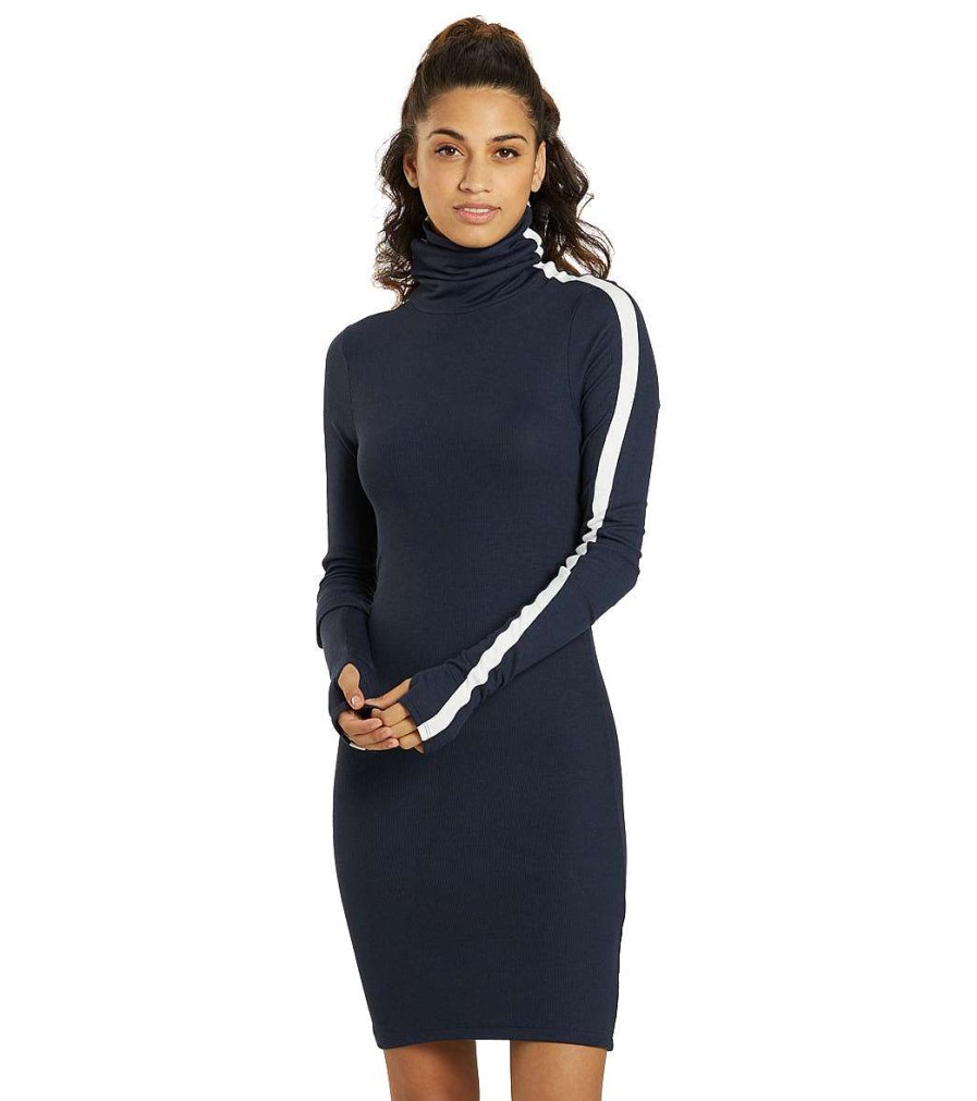 Clothing Splits 59 Yoga Dresses & Skirts | Jackson Rib Turtleneck Dress