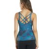 Clothing Everyday Yoga Yoga Support Tanks | Tie Dye Radiant Strappy Back Support Tank Indigo