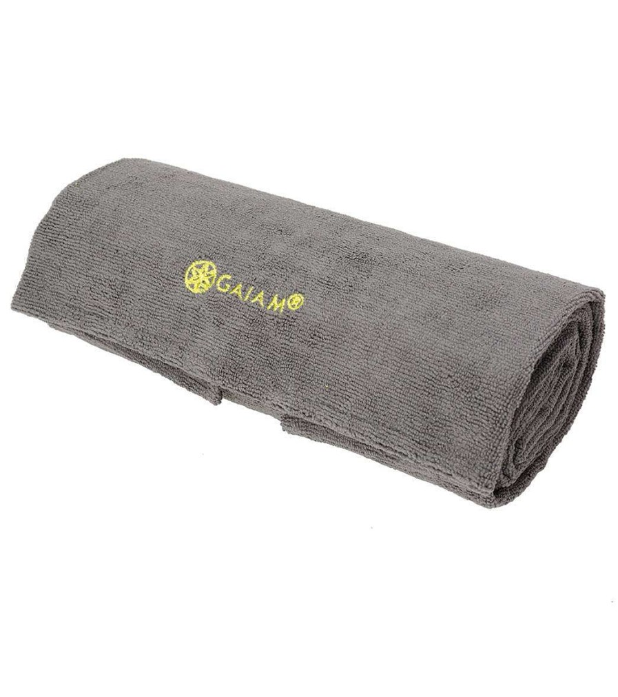 Yoga Mats & Props Gaiam | Grippy Yoga Mat Towel Citron/Storm