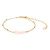 Accessories Lotus and Luna | Love Rose Quartz Stone Of The Earth Bracelet Pink/Gold