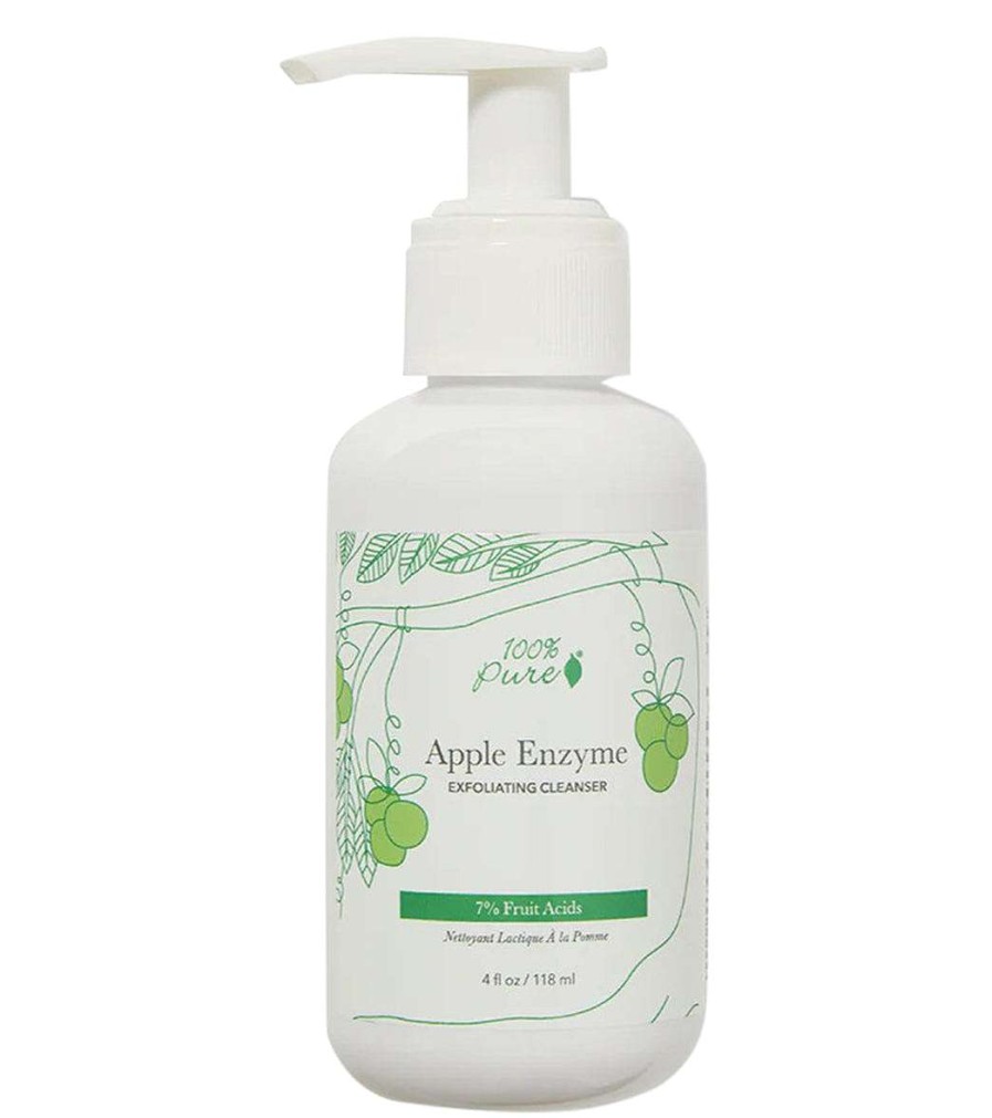 Home & Wellness 100% Pure | Fruit Acids Apple Enzyme Exfoliating Cleanser