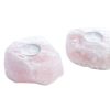 Home & Wellness GeoCentral | Rose Quartz Candle Holder