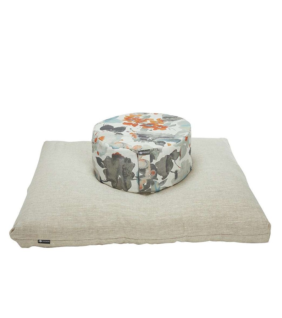 Meditation Halfmoon | Linen Mod Sit Set Fresco/Natural Linen