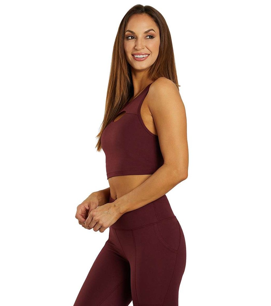 Clothing Marika Yoga Sports Bras | Rose Sports Bra Tawny Port