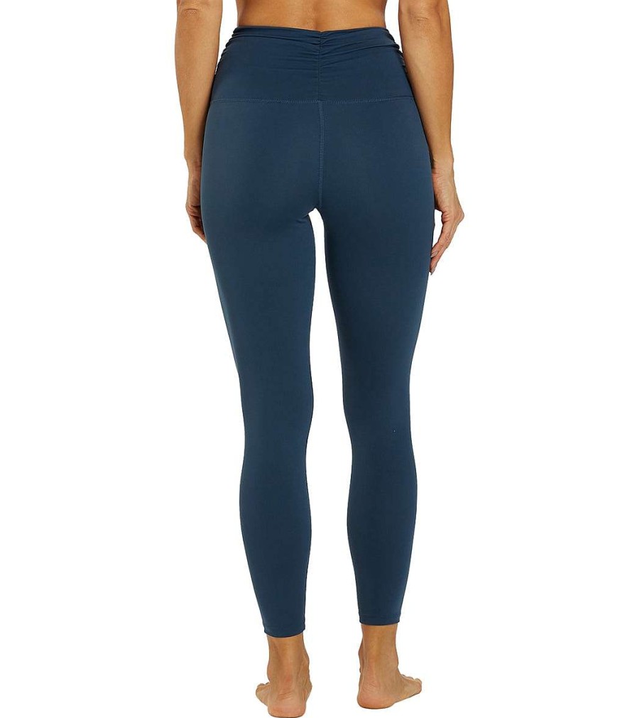 Clothing Zobha Yoga Leggings | Avery Crossover Waistband Legging Moonlit Ocean