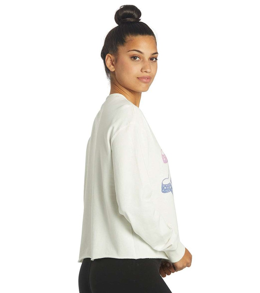 Clothing Spiritual Gangster Yoga Jackets & Sweatshirts | Love Mazzy Pullover Sweatshirt Stone