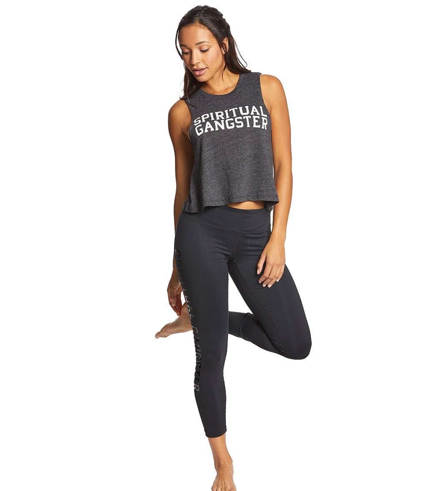 Clothing Spiritual Gangster Yoga Tops | Sg Varsity Crop Tank