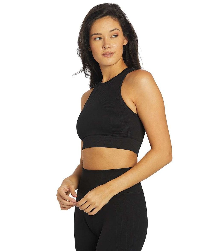 Clothing NUX Yoga Support Tanks | One By One Seamless Yoga Crop Top