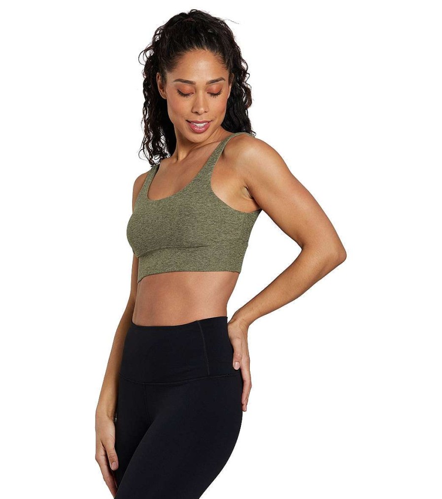 Clothing Tavi Yoga Sports Bras | Cloud Empower Bra Olive Space Dye