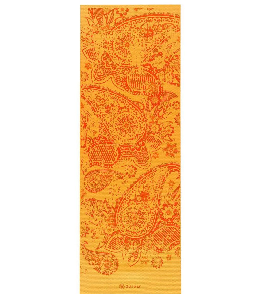 Yoga Mats & Props Gaiam | Reversible Printed Yoga Mat 68" 6Mm Extra Thick Elephant