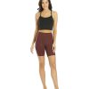 Clothing Everyday Yoga Yoga Shorts | Uphold Cheetah High Waisted Biker Shorts With Pockets 7" Burgundy Cheetah