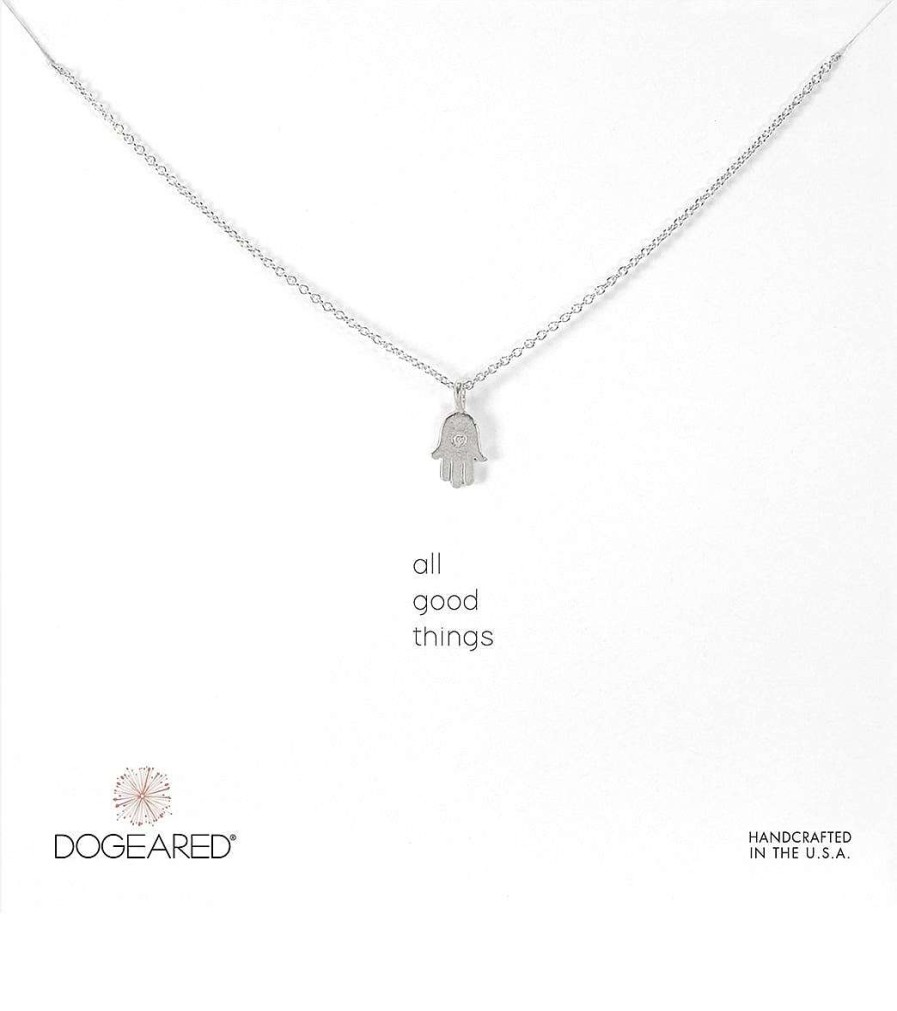 Accessories Dogeared | All Good Things Hamsa Necklace Sterling Silver