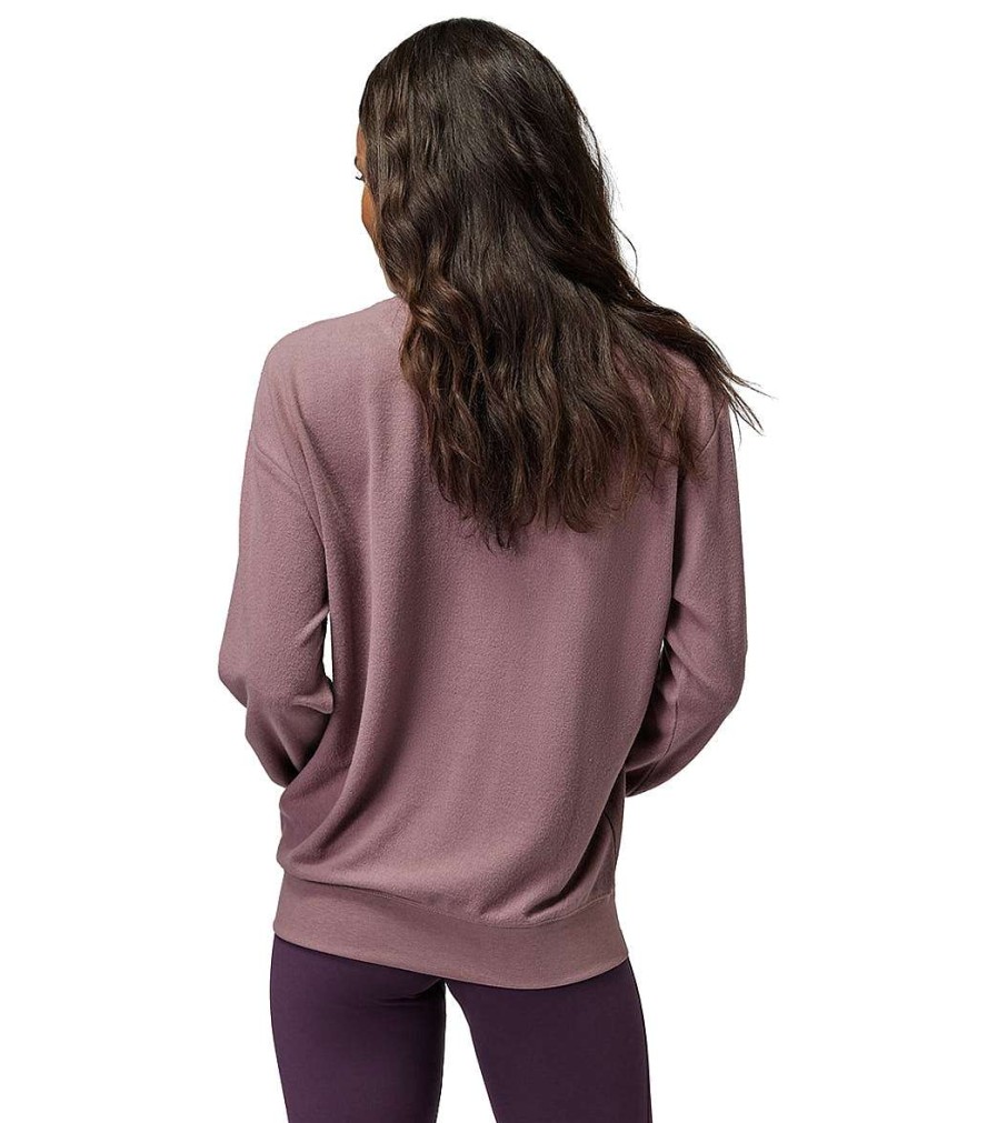 Clothing Spiritual Gangster Yoga Jackets & Sweatshirts | Peace Relaxed Savasana Sweater Dusty Fig