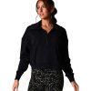 Clothing Tavi Yoga Jackets & Sweatshirts | Everyday Cozy Half Zip Ebony