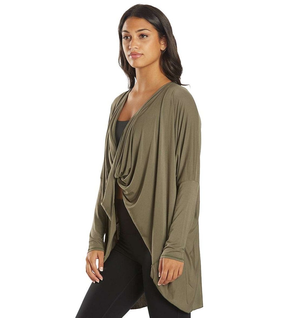 Clothing Everyday Yoga Yoga Tops | Bodhi Solid 2 In 1 Cardigan