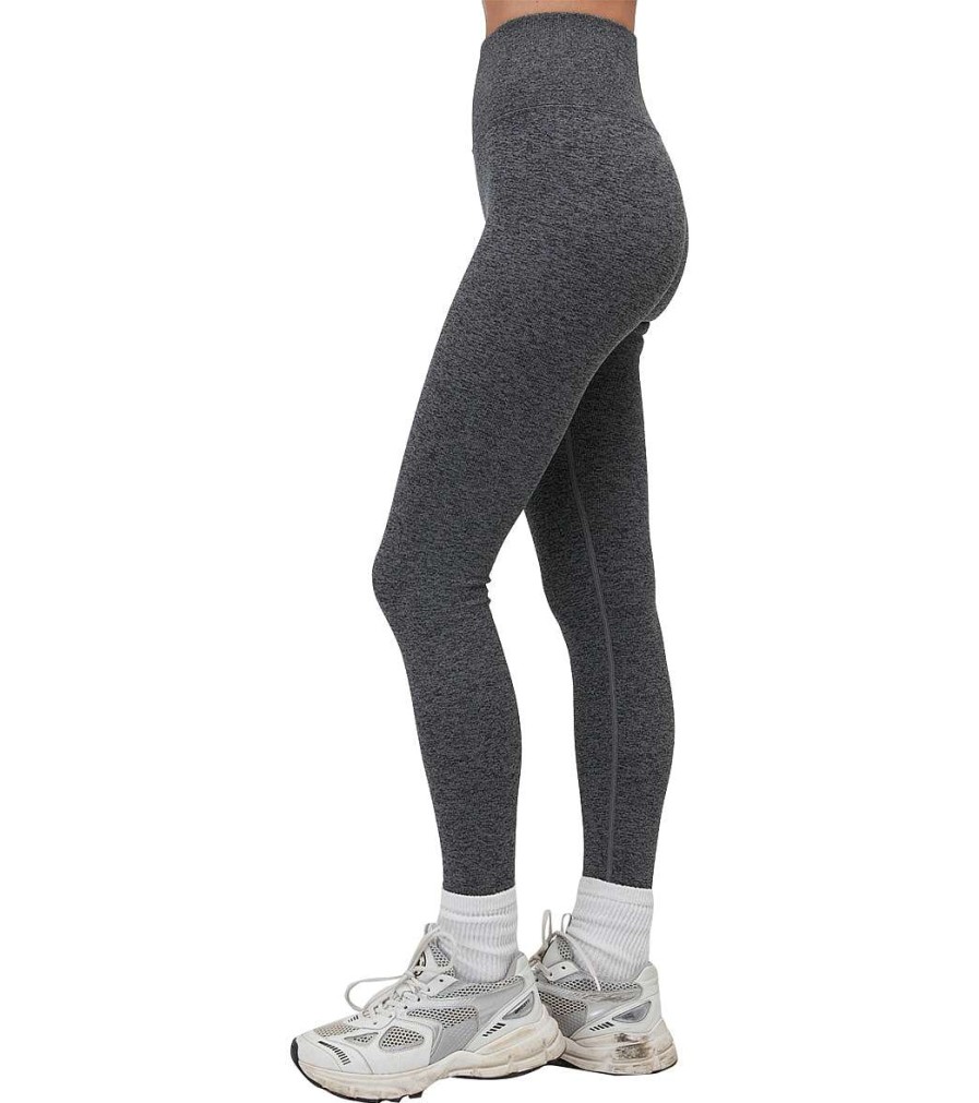 Clothing Spiritual Gangster Yoga Leggings | Love Sculpt Heather Seamless Legging Heather Charcoal