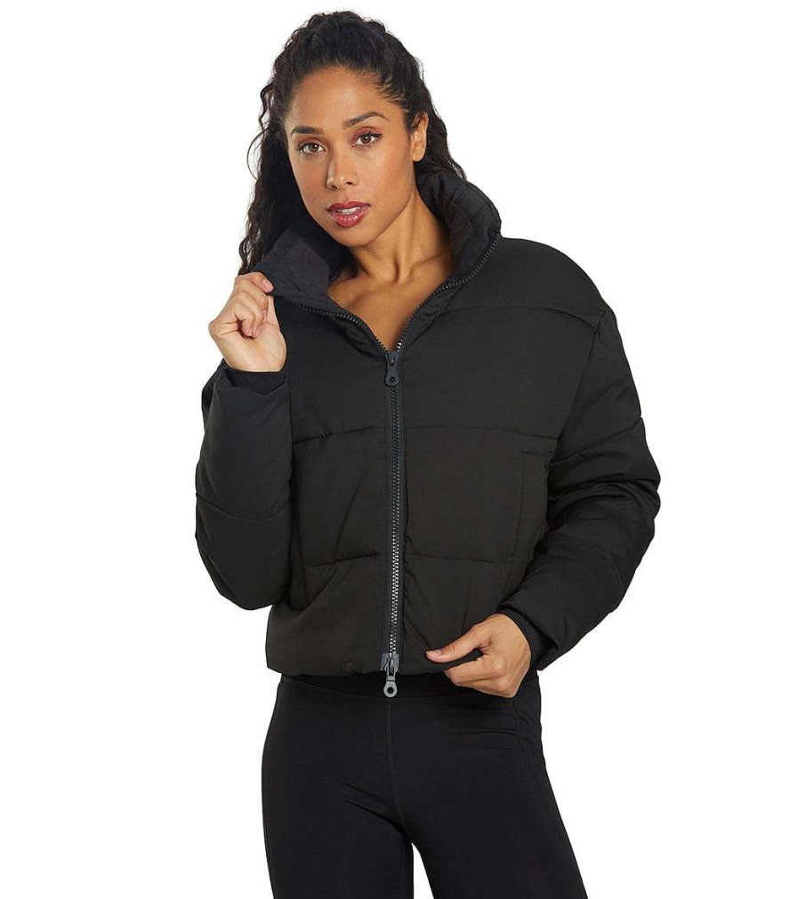 Clothing Girlfriend Collective Yoga Jackets & Sweatshirts | Cropped Puffer Jacket