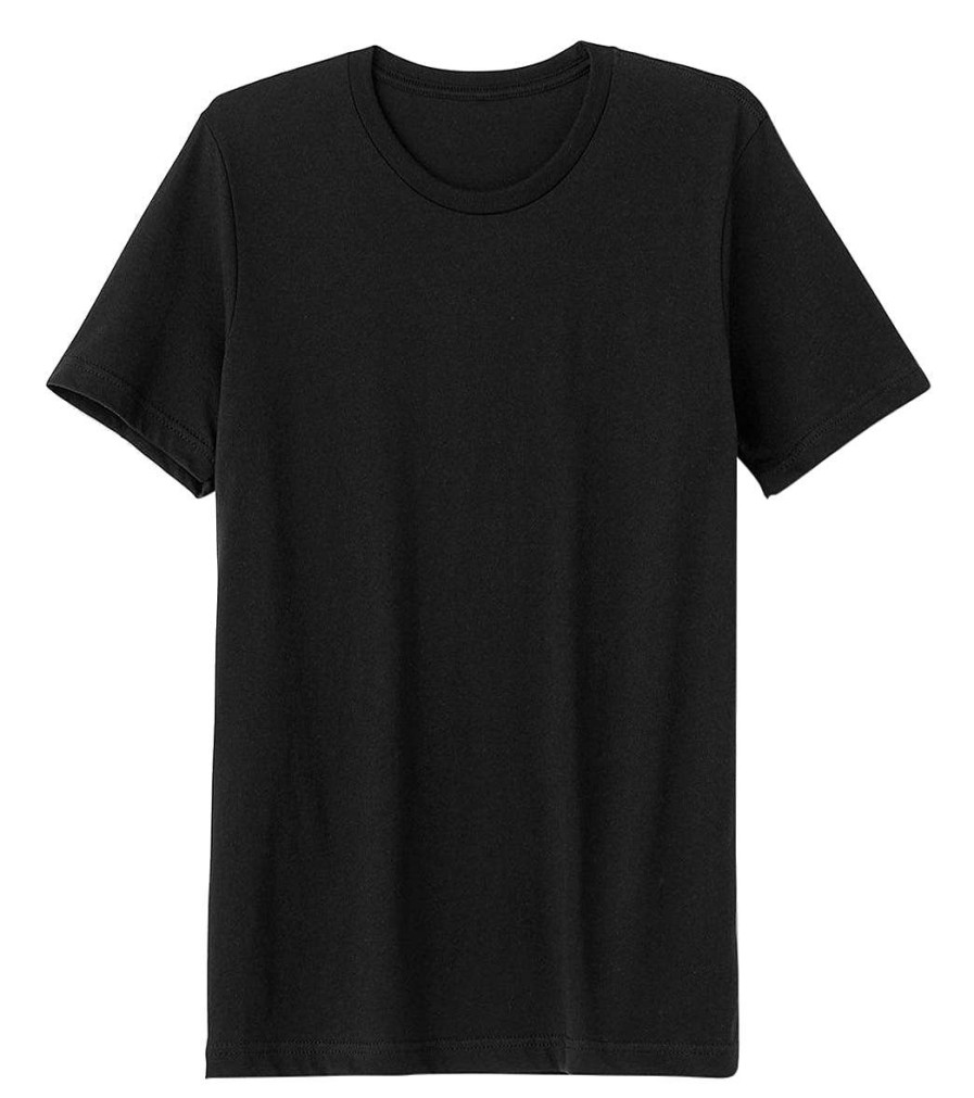 Clothing Bella + Canvas Men'S Yoga Shirts | The Crew Tee Solid Black Triblend